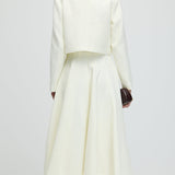 Pikkade varrukatega tweed midi kleidi komplekt