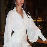 Mini Kleit Tugeva Lanterni Varrukaga