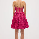 Õlavarre Vaba Mini Kleid Lilledega