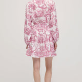 Lilleline Rüselus Smocked Mini Kleit Kihtidega