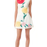 Kullerkupu Mini Kleid Valges