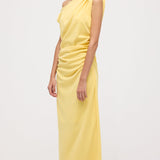 Asümmeetriline Üks Õlg Midi Kleit