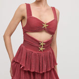 Varrukateta Merineitsi Mini Kleit – Tühjendatud Stiil