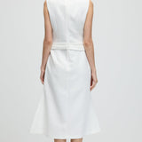 Varrukateta Lilleline Rõhutatav Lõhik Midi Kleid