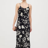 Lilleline Prindiga Slip Midi Kleid
