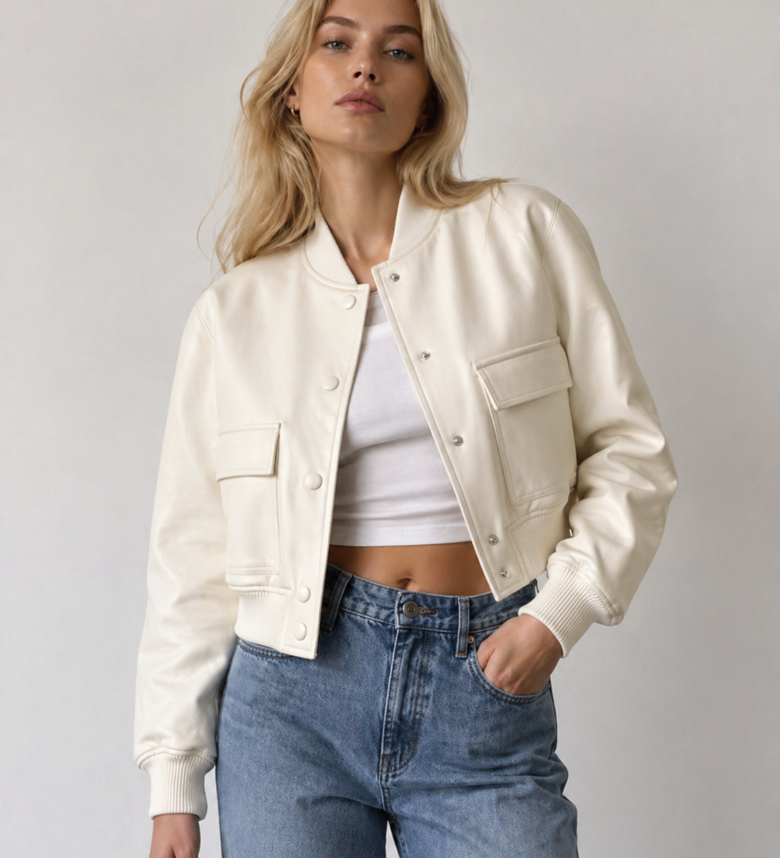 Tammie Bomber Jacket – Minimalistlik Kaasaegne Stiil