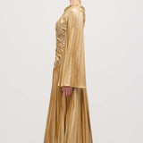 Metalliline Maxi Kleid Kuldse Värviga