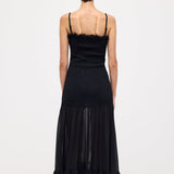 Käteta Maxi Kleid Musta Värviga