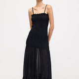 Käteta Maxi Kleid Musta Värviga