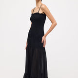 Käteta Maxi Kleid Musta Värviga