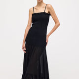 Käteta Maxi Kleid Musta Värviga