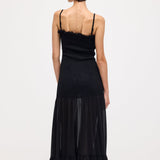 Käteta Maxi Kleid Musta Värviga