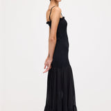Käteta Maxi Kleid Musta Värviga