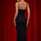 Stiilne Kehaskulptuuri Pits Maxi Kleid