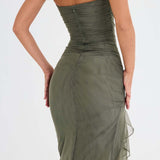 Veealune Rinnatükk Midi Kleid