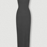 Ribbed Bodycon Midi Kleit