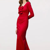 Lillemuster Jersey Maxikleid
