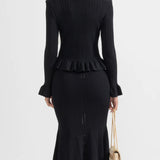 Volangidega flared trikoomeel