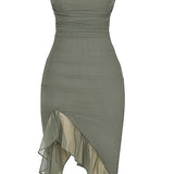 Veealune Rinnatükk Midi Kleid