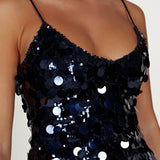 Sädelus Mini Dress - Dark Blue