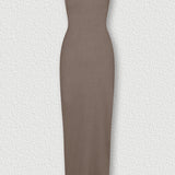 Ribbed Bodycon Midi Kleit