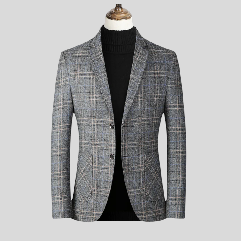 Domenico - Elegantne Ülikond Ruudulise Materjaliga