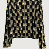 Studdekoratiivne jakk Kuldsed