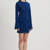Sturdy Slim-Fit Hip-Hugging Mini Dress