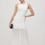 Kerge Overlay Midi Kleid