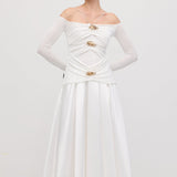 Maxi Kleid mit Arm-Panels