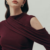 Stiilne Fikseeritud Drapeeritud Maxi Kleid