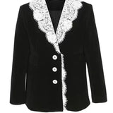 Patchwork pitsiline sametjakk