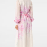 Lilleline Looduslik Midi Kleid