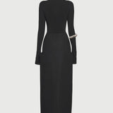 Asümmeetriline Plisseeritud Maxi Kleit