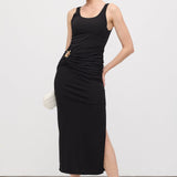 Käteta Vöökoht Midi Kleid