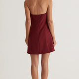 Halter Avatud Seljaga Mini Kleid