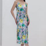 Lillemustriga Slip Midi Kleit