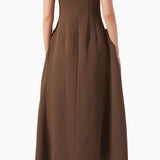 Tugev Twill Ülikonna Midi Kleid