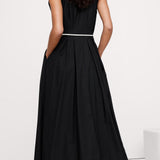 Puuvillane Popliin Maxi Kleid