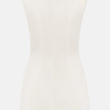 Tweed Mini Dress with Contrast Collar