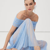 Slinky Maxi Dress with Shoulder Straps