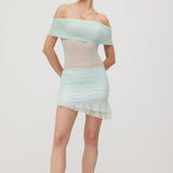 Mini Õlavarre Kleit - Pistaatsia