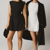 Mini Kleit Soliidse Paadi Kaelusega