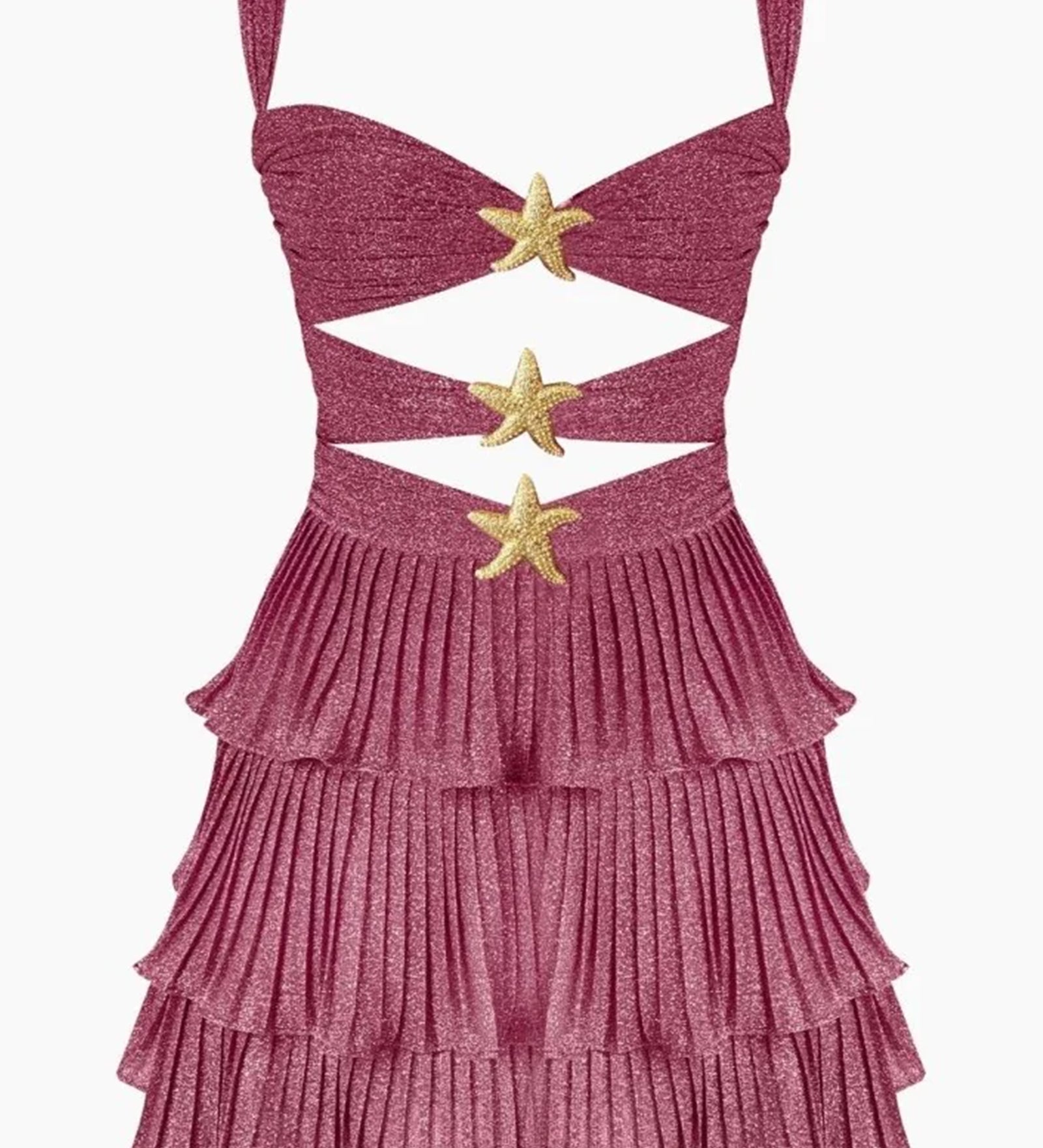 Varrukateta Merineitsi Mini Kleit – Tühjendatud Stiil