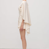 Satiinist Kappa Kaheosaline Mini Kleid