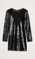 Venitus-Seepide Mini Kleid - Schwarz