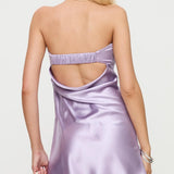 Phillipa Off-Shoulder Lilac Mini Dress