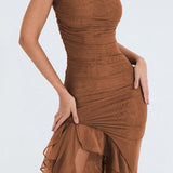 Veealune Rinnatükk Midi Kleid