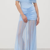Slinky Maxi Dress with Shoulder Straps
