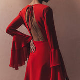 Ühe Kihiga Mini Kleit Avatud Seljaosaga